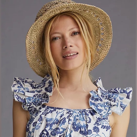 Anthropologie Seagrass Bucket Hat - Picture 3 of 5